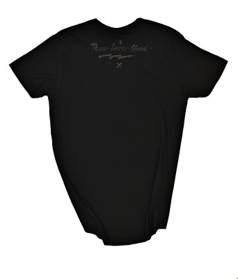  T-SHIRT BLACK RIDER LONGER LENGTH