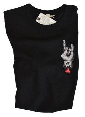  T-SHIRT WATATSUMI BLACK LONGER LENGTH 