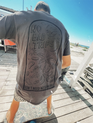 T-shirt No Bad Trips Grey Regular