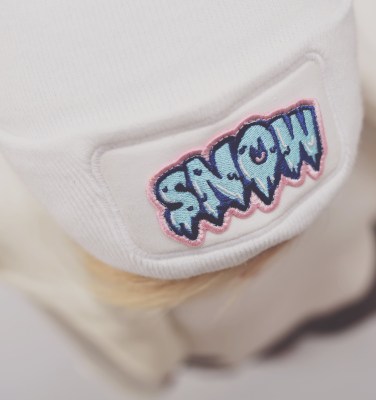 BEANIE WHITE SNOW