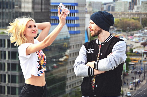 Gone Surfing Crop Top White 