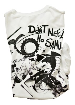T-SHIRT WATATSUMI B&W LONGER LENGTH