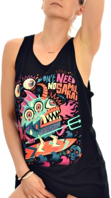 Top Gone Surfing Tencel Black